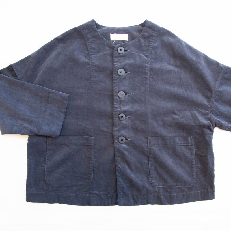 grin（グリン）8254J-009 コーデュロイクルーワイドジャケット 18W