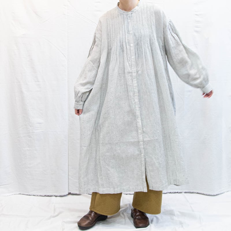 SOIL（ソイル）INSL25714 WOOL LINEN STRIPE BANDED COL