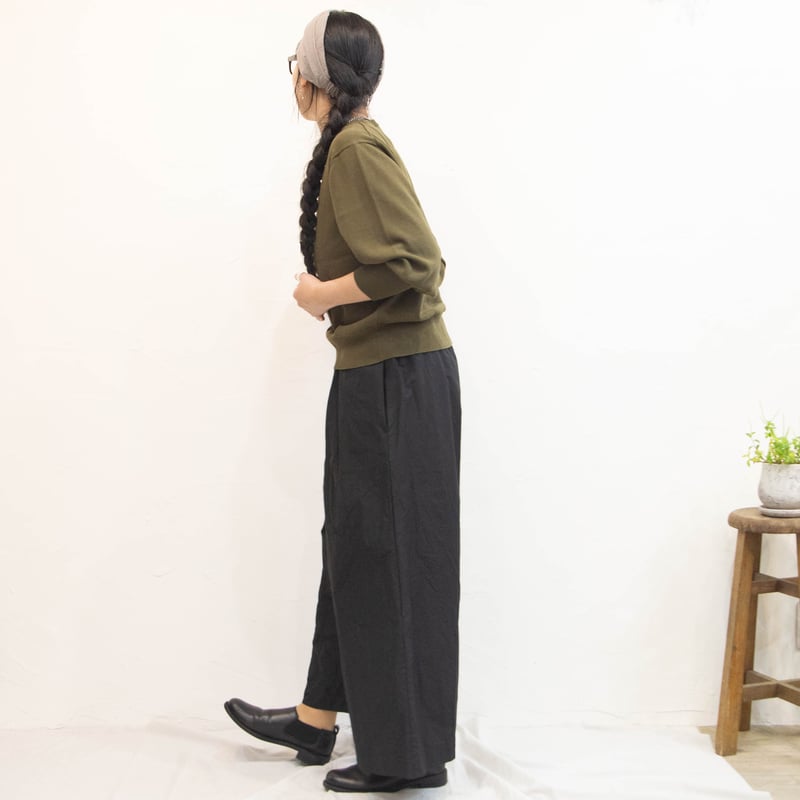 Gauze#（ガーゼ）G1034 GATHER SLEEVE KNIT PULLOVER |