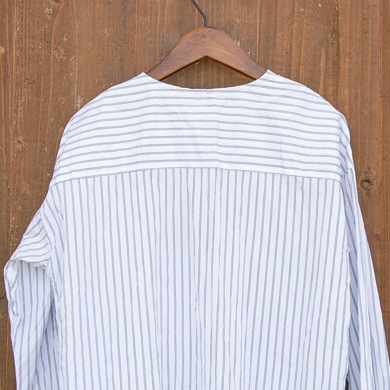 g)グラム g_421 ストライプBIGポケットオーバーシャツ | casual colle