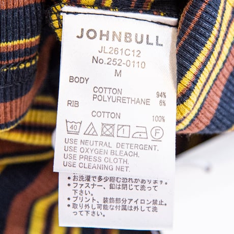 Johnbull（ジョンブル） JL261C12　ランダムテレコボックスＴシャツ