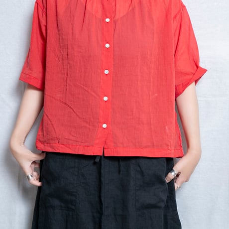 chlorosister（クロロシスター）TJ4685 ５分袖ギャザーブラウス