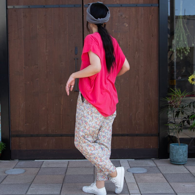 ichi（イチ）250111 フラワープリント パンツ | casual