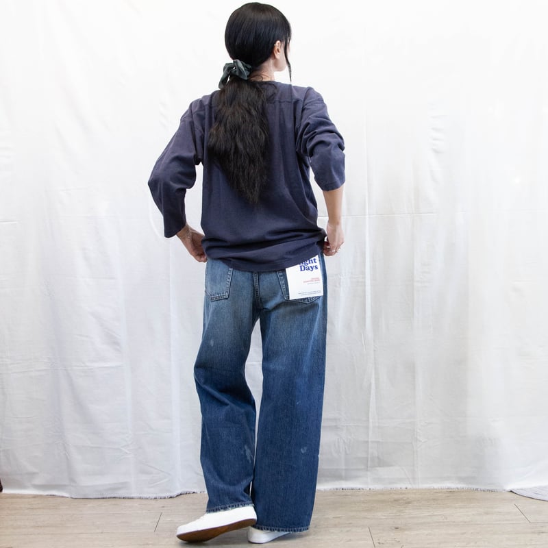 Johnbull（ジョンブル）JY252P02 セルビッチデニムワイドジーンズ