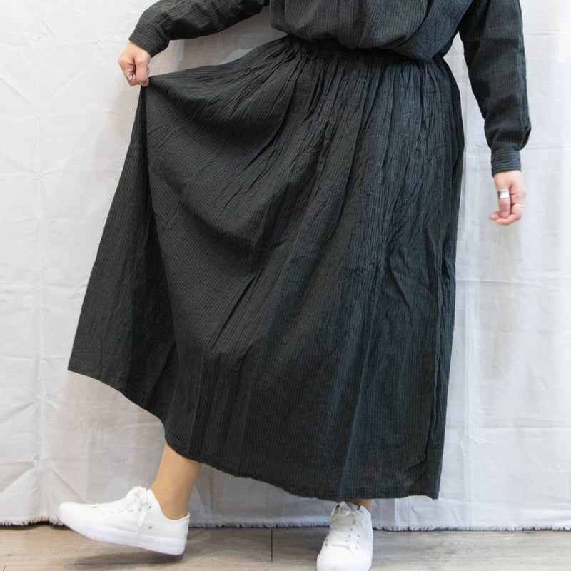 アンティーク　vintage アンティーク　スカート　コットンニット Antiquites（アンティークス）1100306 リネンコットン スカート | casua