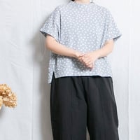 NATURAL LAUNDRY（ナチュラルランドリー）7263T-013 リップルドット　ドルマンプルオーバー