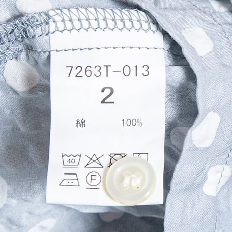 NATURAL LAUNDRY（ナチュラルランドリー）7263T-013 リップルドット　ドルマンプルオーバー