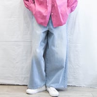ichi（イチ）230430 デニムワイドパンツ