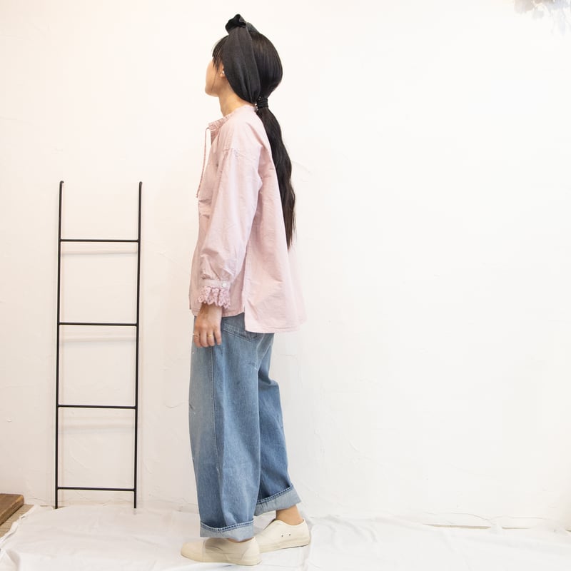 美品未使用クリステンセン★COTTON LONG バンドカラーシャツ✳︎ピンク mmts（マミタス） tシャツ 「UNISEX」 ”NO CAT， NO LIFE.” Tシャツ