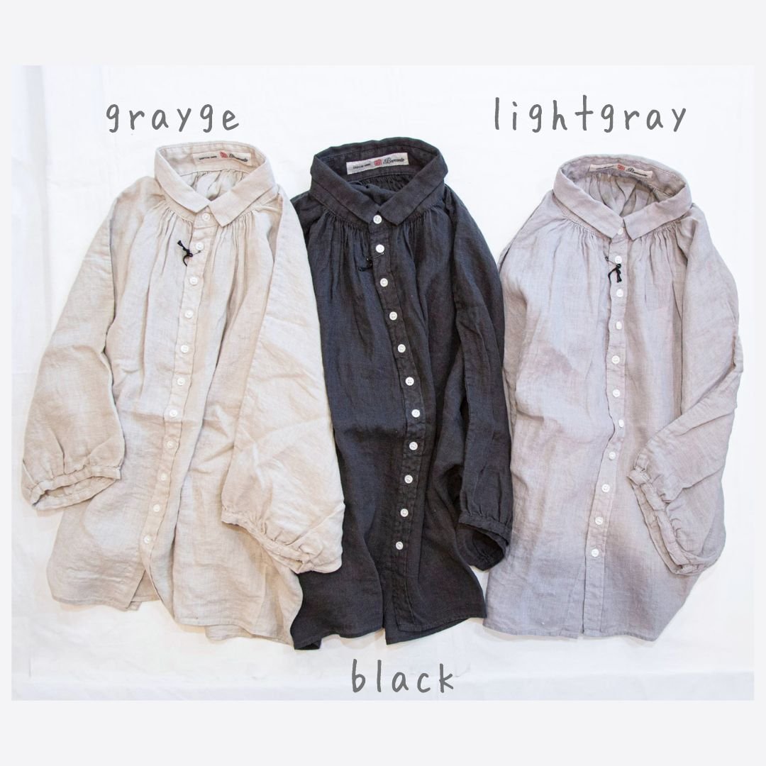 Brocante（ブロカント）36-340L リネンキャンバスグランシャツ