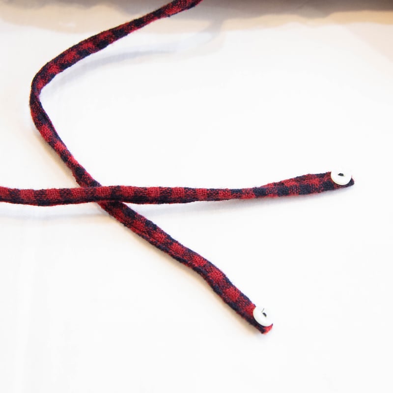 g)グラム g_656 ウールガーゼチェックギャザーリボンブラウス | casual