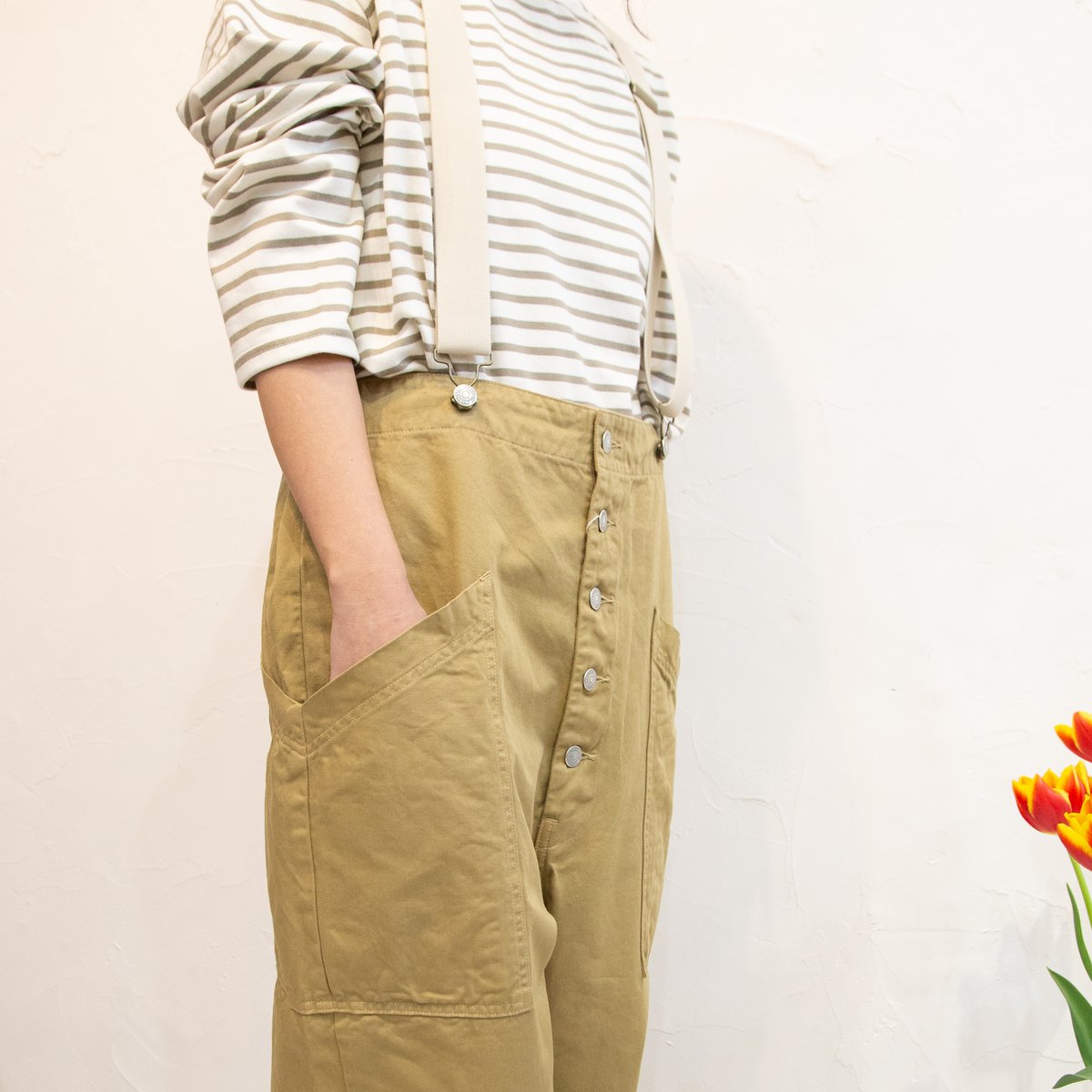 HARVESTY（ハーベスティ）A12402サスペンダーガーデンパンツ