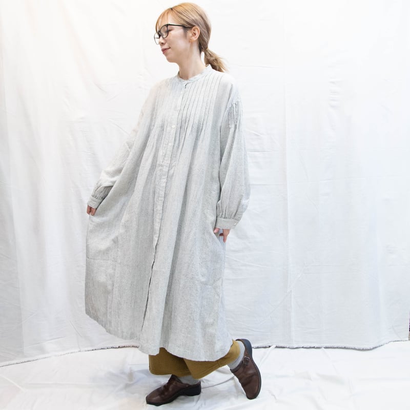SOIL（ソイル）INSL25714 WOOL LINEN STRIPE BANDED COL