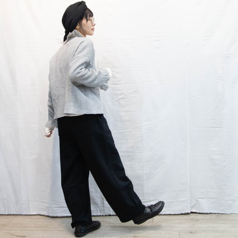 g)グラム g_661 ウールガーゼフリルトリムブラウス | casual collecti