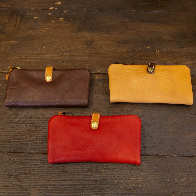 TIDEWAY（タイドウェイ）T1318 null long wallet | casual 【最終値下げ】House wasabe long wallet brown