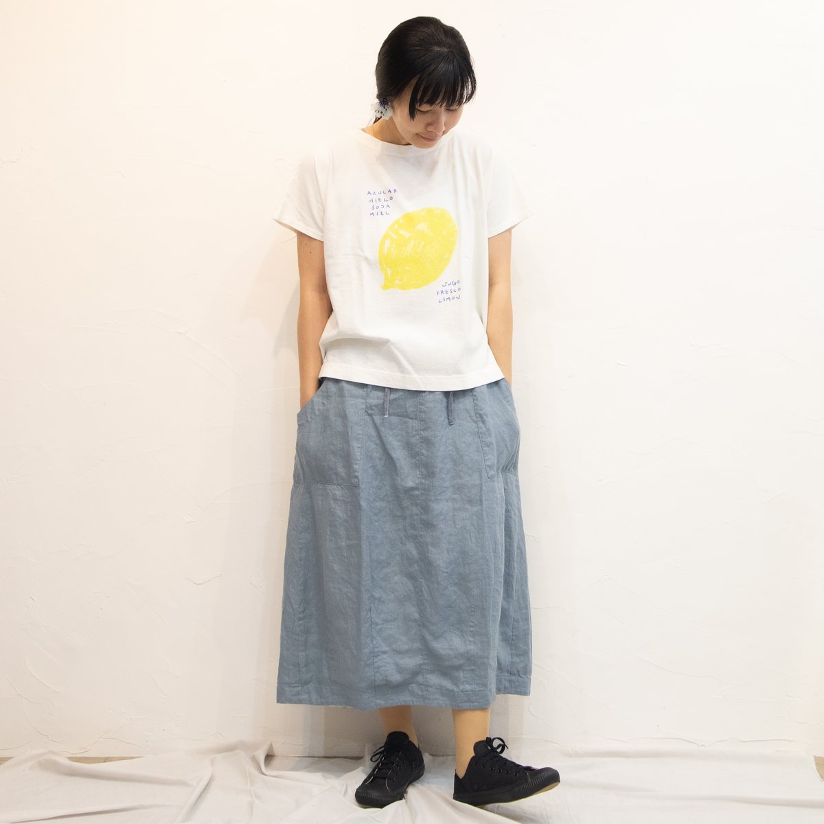 快晴堂（かいせいどう）41SK-86 GIRLS JAPANリネン 4ポケット