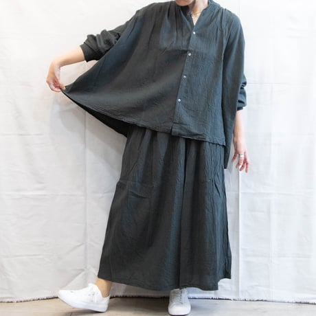ichi Antiquites❣️コットンリネンヘリンボーンワンピース ICHI Antiquites (イチアンティークス) コットンリネンヘリンボーン