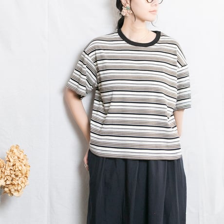 Johnbull（ジョンブル） JL261C12　ランダムテレコボックスＴシャツ