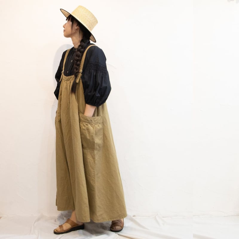 未着用　極美品　23,100円 GENE HEAVENS サロペット　スカート チチカカ デザインポケットサロペットスカート