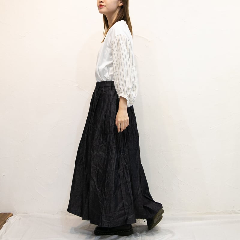 g グラム コットンリネンライトデニムワンショルダースカート 楽天市場】g グラム コットンリネンライトデニムワンショルダー