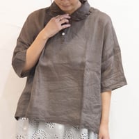 Labo ratory（ラボレイトリー）LA375　LINEN SUZANNE PULL BLOUSE