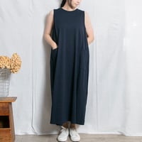 NATURAL LAUNDRY（ナチュラルランドリー）7262C-008　ライト度詰め天竺　後ろタックワンピース
