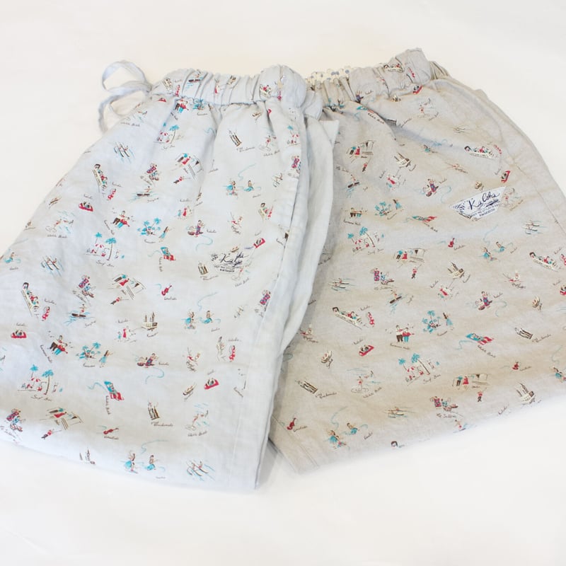 快晴堂 21P-20 カロハプリント Hawaiian柄 カロハパンツ | casual co 