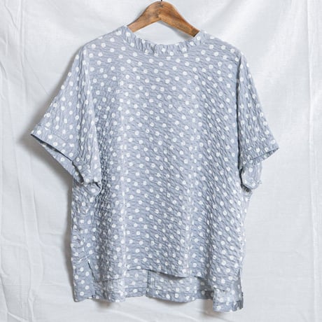 NATURAL LAUNDRY（ナチュラルランドリー）7263T-013 リップルドット　ドルマンプルオーバー