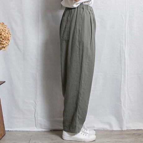 NATURAL LAUNDRY（ナチュラルランドリー）7262P-001 コットンリネンワッシャークロス ジャンプパンツ