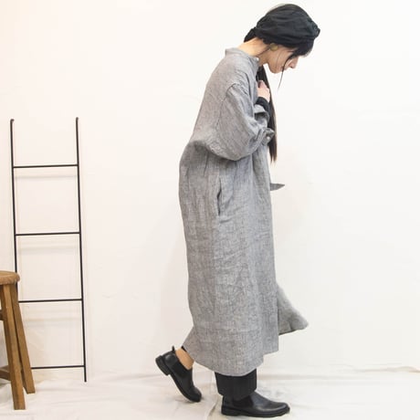 Labo ratory（ラボレイトリー）LA354 ANONYMOUS BAND COLLAR SHIRT ONEPIECE
