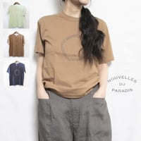 NOUVELLES DU PARADIS（ヌーベルドゥパラディ）PC26201トロワ天竺　デイリープリントＴシャツ