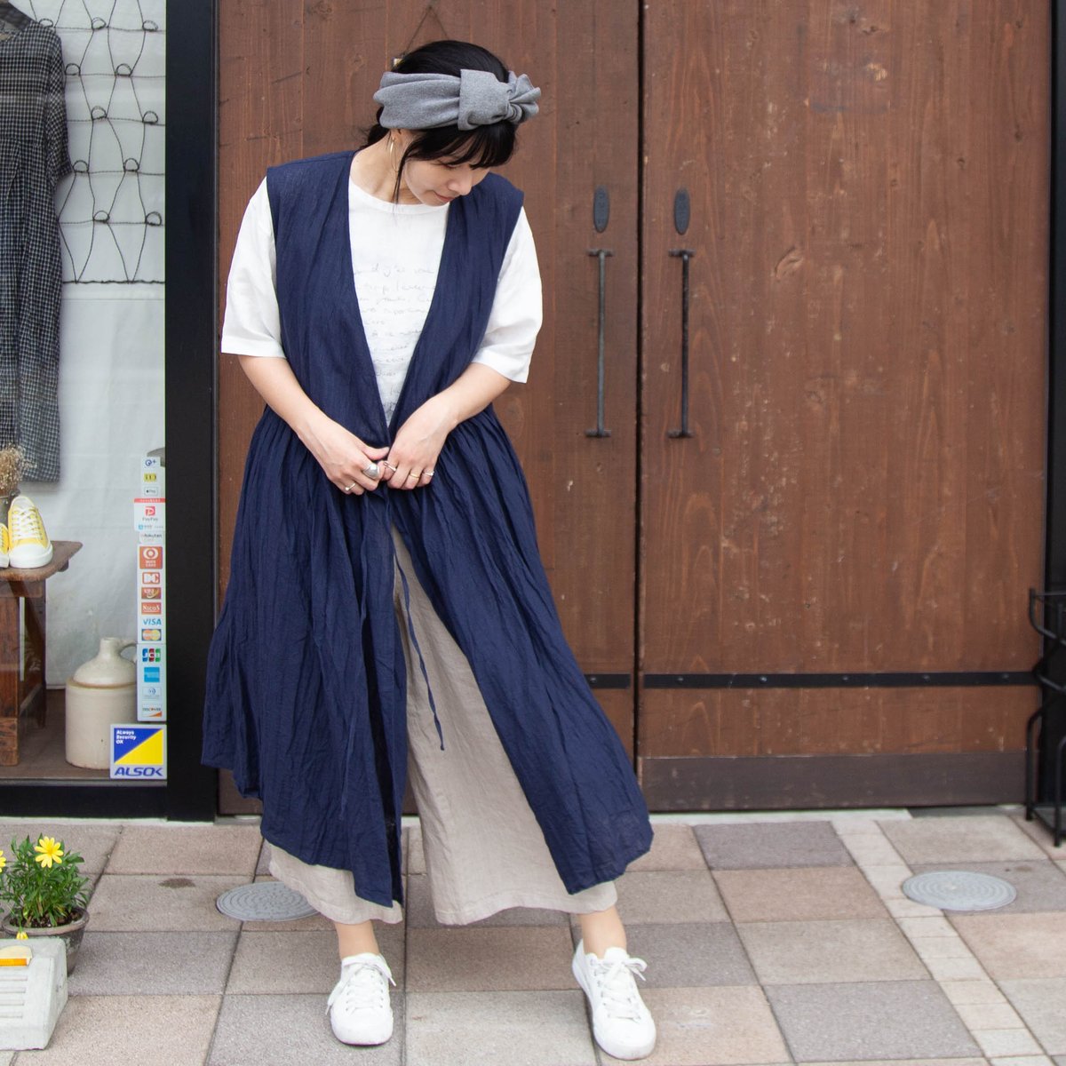 g)グラム g_602 リネンカシュクールワンピース | casual collection