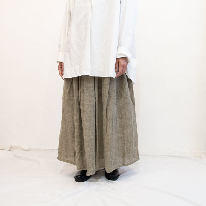 ICHI ガーゼ素材のスカート