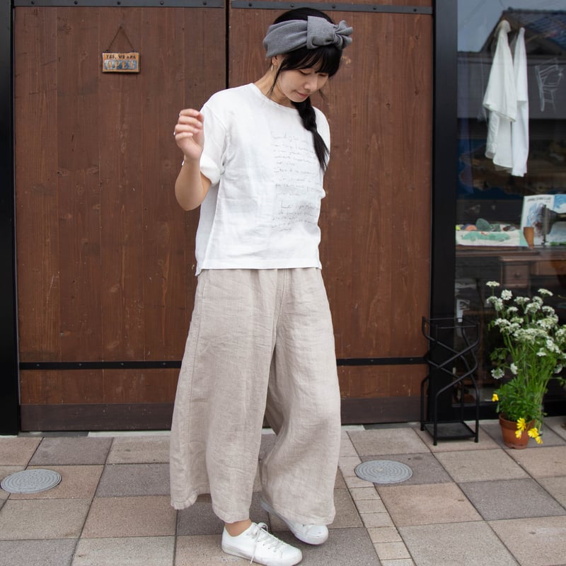 専用❀訳あり未使用❀ichi（イチ）❀リネン ガウチョパンツ ichi - 《ichi ・イチ》リネンコットン 裏地付 ガウチョパンツの