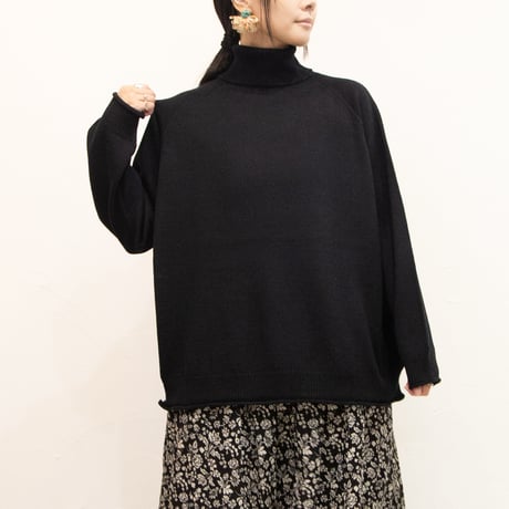 Antiquites（アンティークス）1000386 ホールガーメント　タートルネックPO　アルパカ混