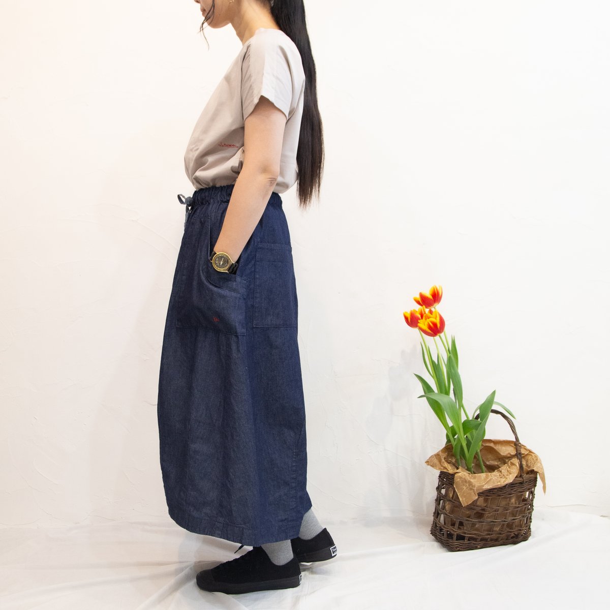 快晴堂デニム イージーパンツ 快晴堂かいせいどうデニム4ポケットイージーパンツインディゴ日本製美品