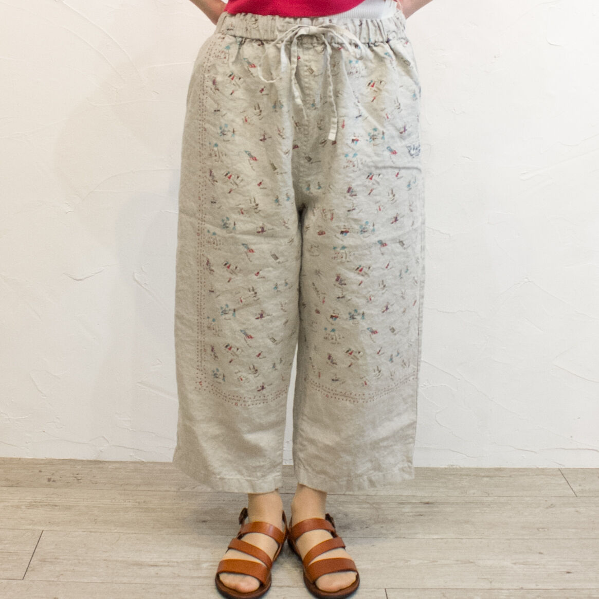 快晴堂 21P-20 カロハプリント Hawaiian柄 カロハパンツ | casual co 