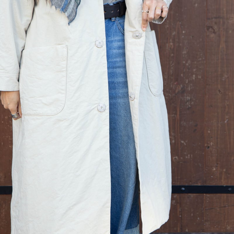 grin（グリン）8254J-006 CLシーチング 中綿タックスリーブコート