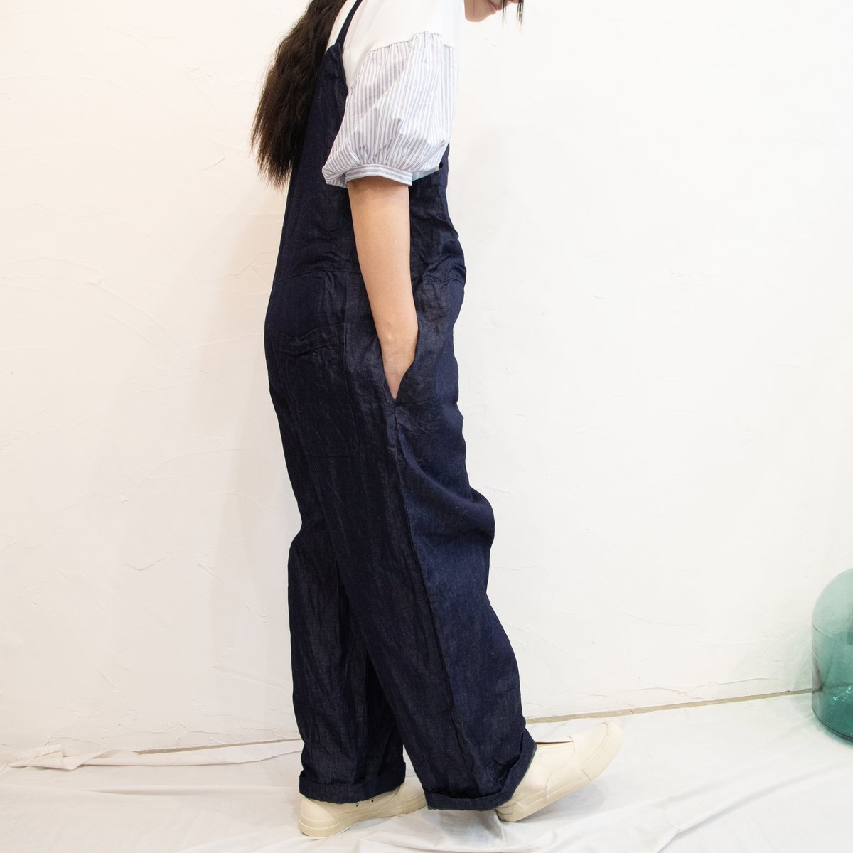 g)グラム g_314 ライトデニムサロペットパンツ | casual collection