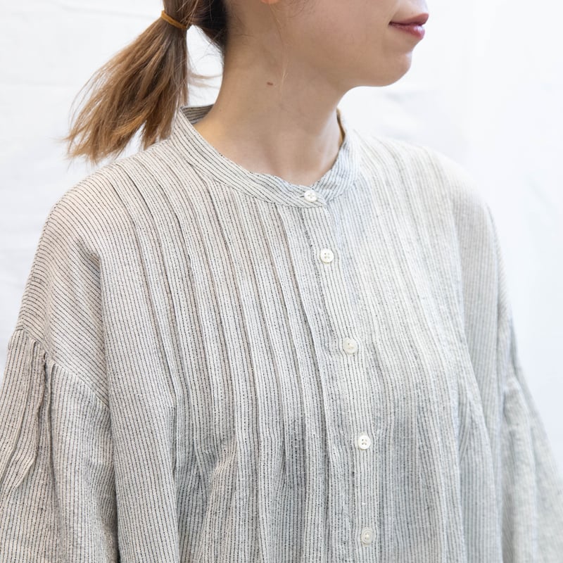 SOIL（ソイル）INSL25714 WOOL LINEN STRIPE BANDED COL