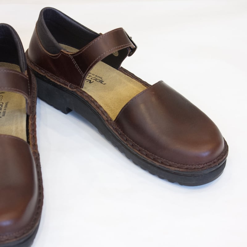 NAOT OLGA Buffalo 38ナオト　オルガ　ブラウン NAOT OLGA オルガ ストラップシューズ Buffalo Leather（赤茶