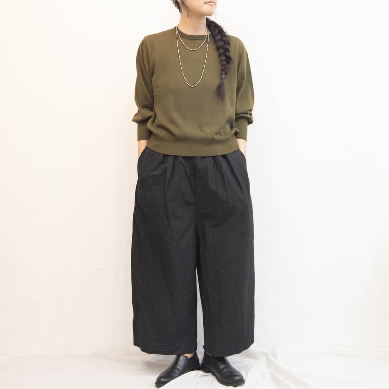 Gauze#(ガーゼ)G1034 GATHER SLEEVE KNIT PULLOVER | Gauze#(ガーゼ)G1034 GATHER SLEEVE KNIT PULLOVER |