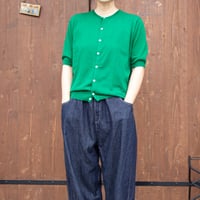 NOUVELLES DU PARADIS（ヌーベルドゥパラディ）PK24201 ハイツイストコットン　５分袖カーディガン