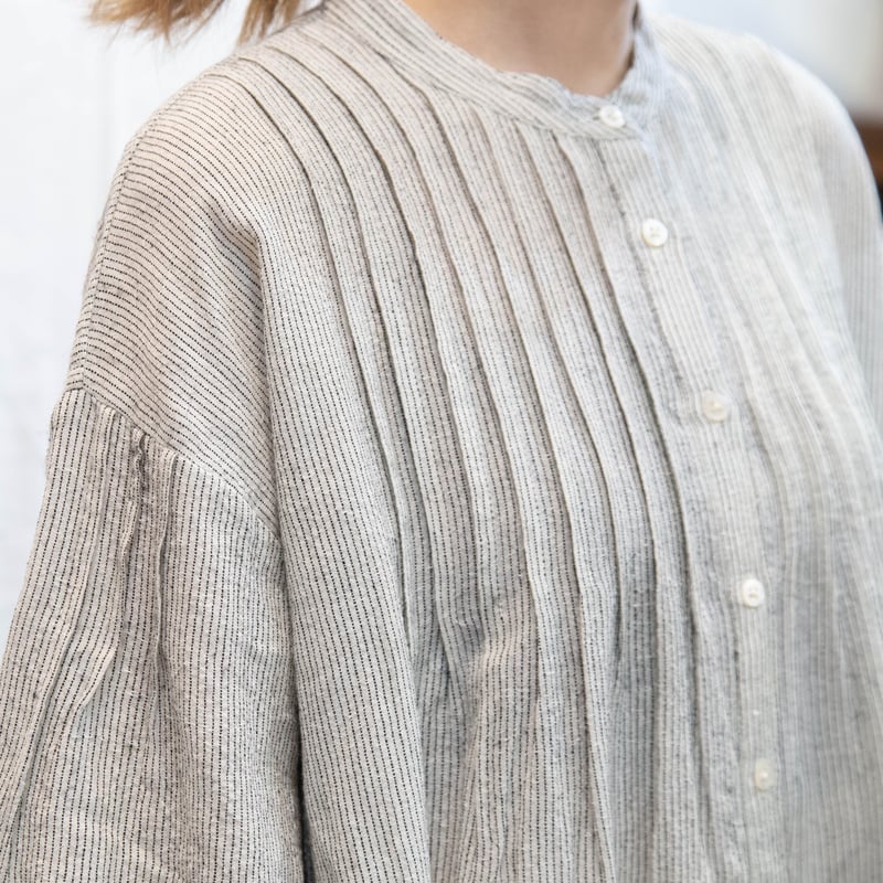 SOIL（ソイル）INSL25714 WOOL LINEN STRIPE BANDED COL