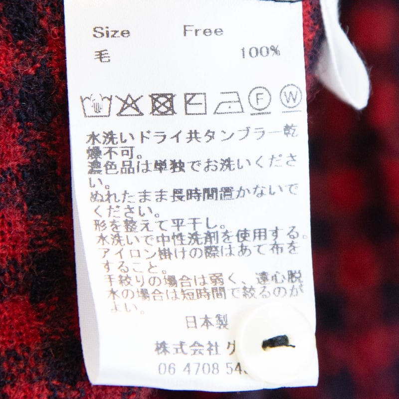 g)グラム g_656 ウールガーゼチェックギャザーリボンブラウス | casual