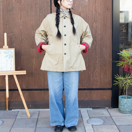 ■新品■ナチュラルランドリー　ダプワッシャーイージーコート　ブラックギンガム ナチュラルランドリー ダプワッシャーイージーコート ブラックギンガム