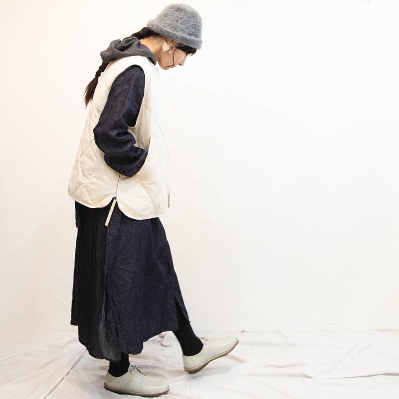 (g) グラム／ライトデニム ロングシャツワンピース／インディゴ／サイズF デニムシャツワンピース 大きいサイズ 長袖 春ワンピ ロング