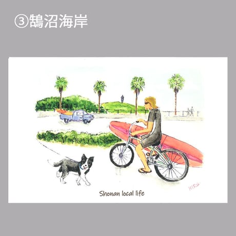 SUN湘南ギフト　ポストカード8枚セット（ふじさわオンライン名店街出品記念セット）1,000円（税込）