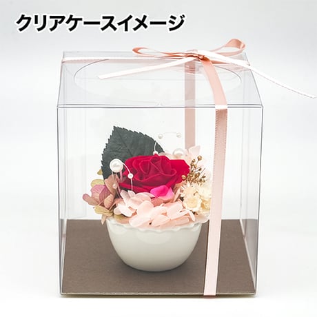 プリザーブドフラワー  【白カゴ】
