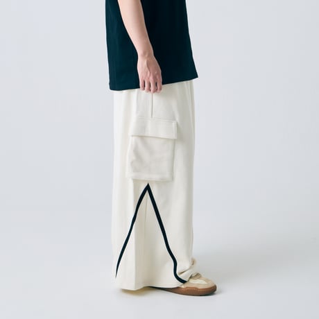 Line Cargo Wide Pants【col.White】